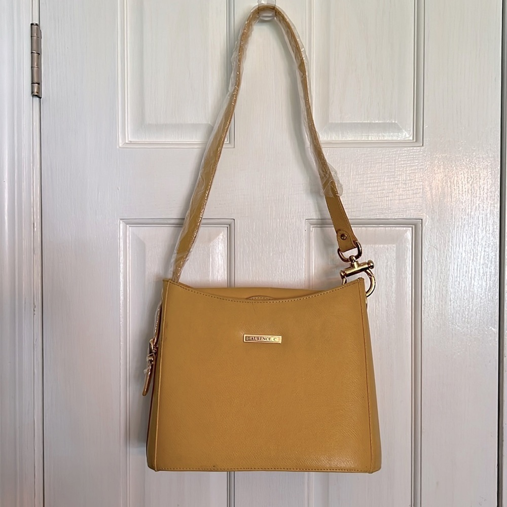 Laurence. C yellow shoulder bag NWOT